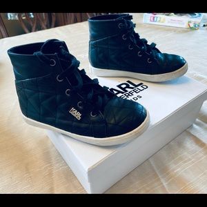 Karl Lagerfeld Black Hightops!